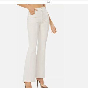 AFRM  White Skylar Patchwork High Waist Flare Jeans Size 25